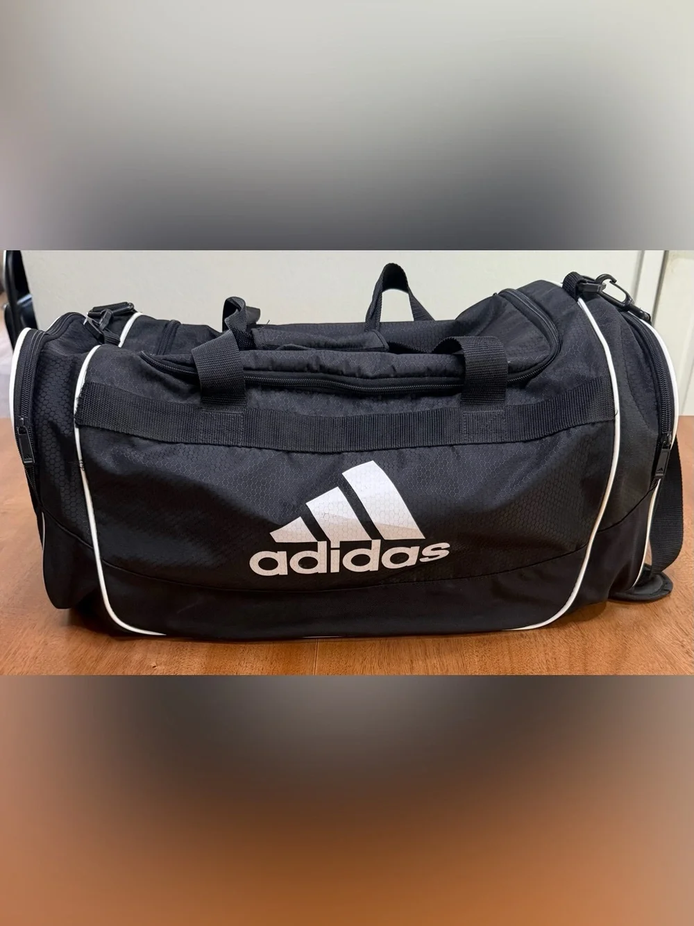 Adidas - Defender 4 Duffle Bag | Black & White | 22” x 12”